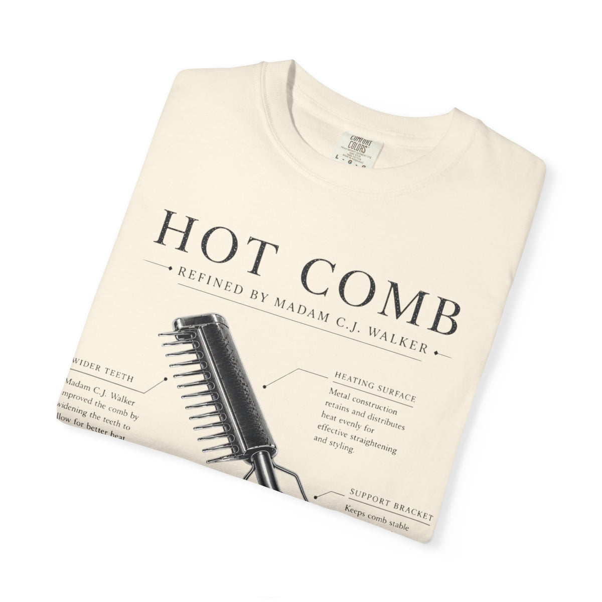 Madam C.J. Walker Hot Comb Blueprint Tee