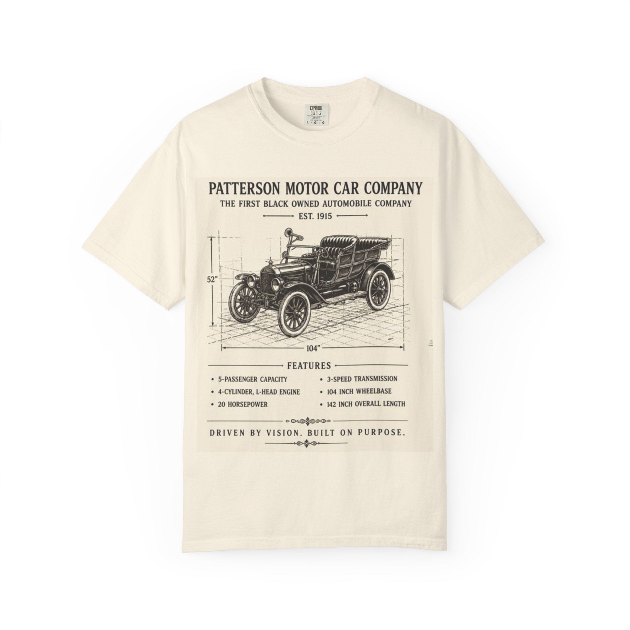 Patterson Motor Car Co. 1915 Blueprint Tee