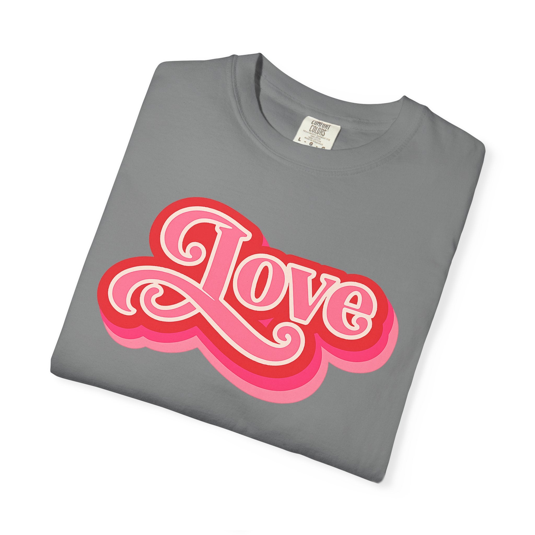 Love Retro Script Tee