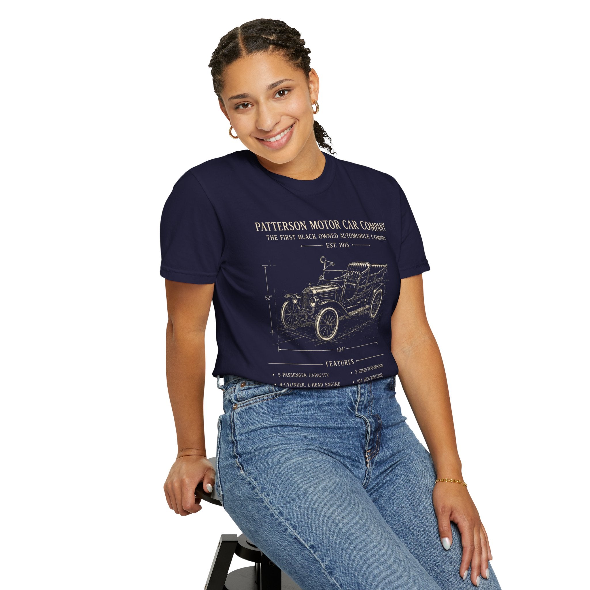 Patterson Motor Car Co. 1915 Blueprint Tee