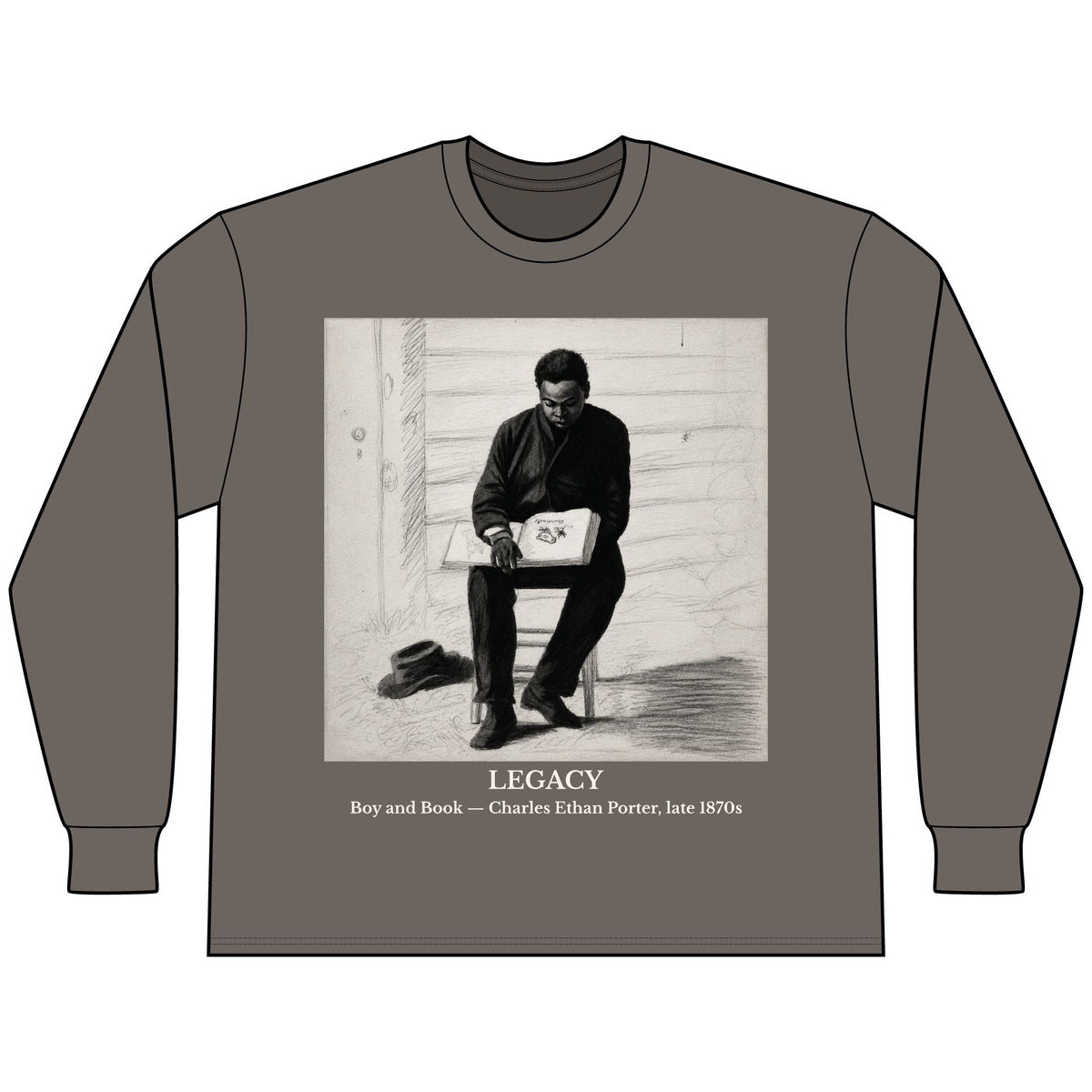 Boy and Book | Art Series Long Sleeve
