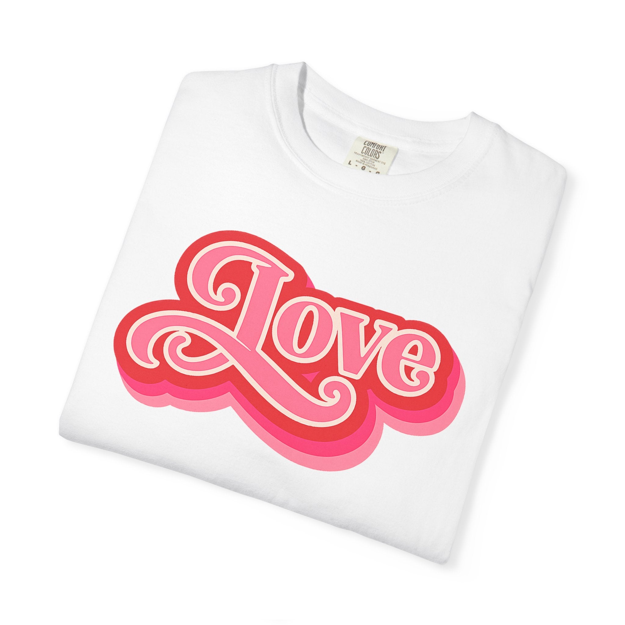 Love Retro Script Tee