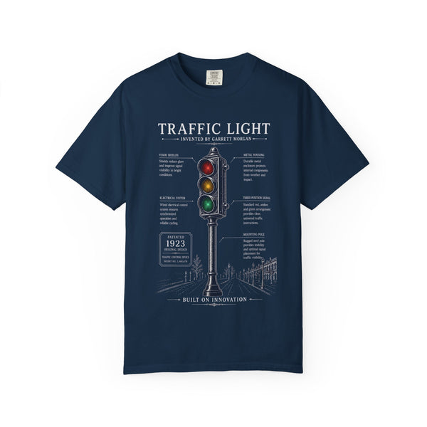 Garrett Morgan Traffic Light Blueprint Tee