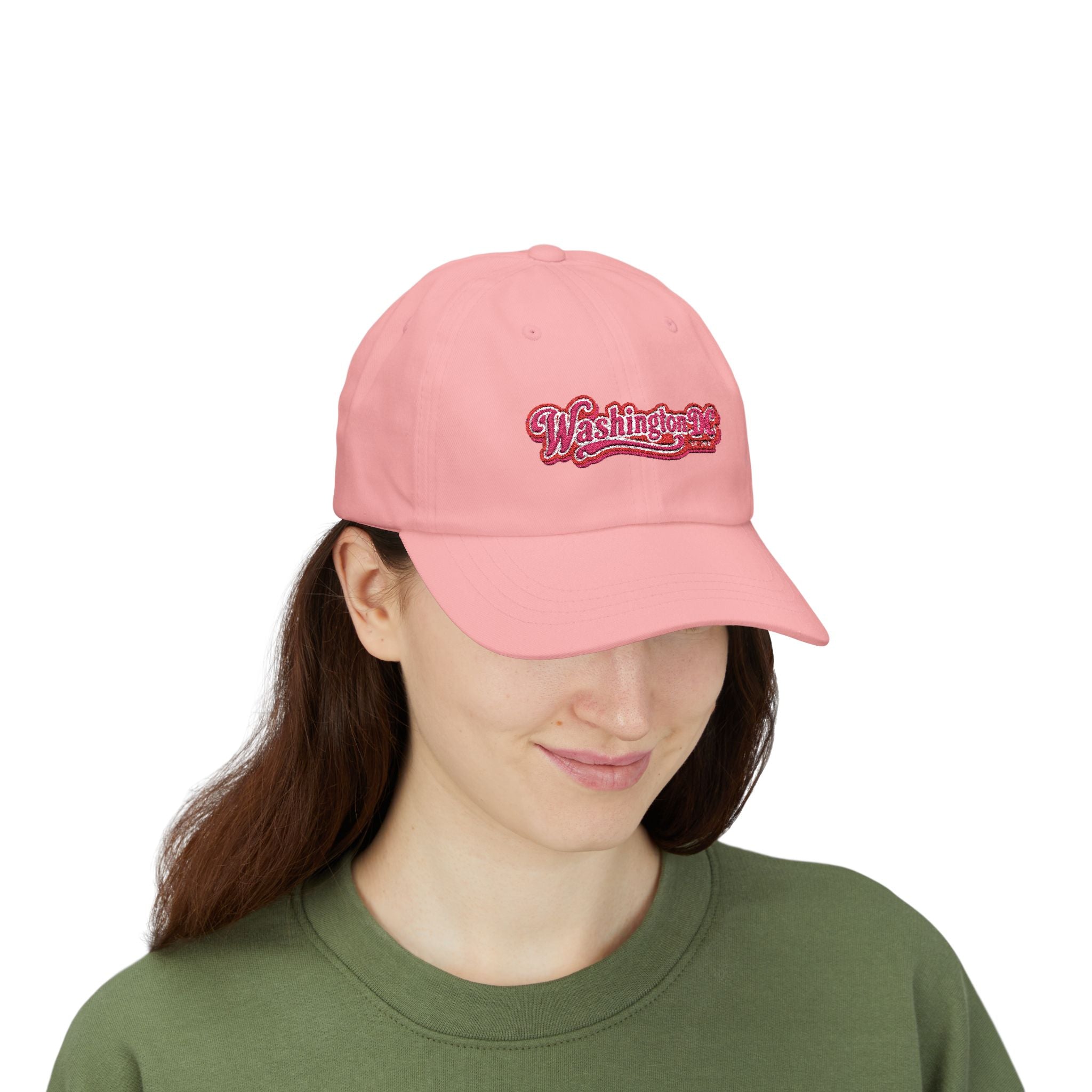Washington DC Retro Script Dad Hat
