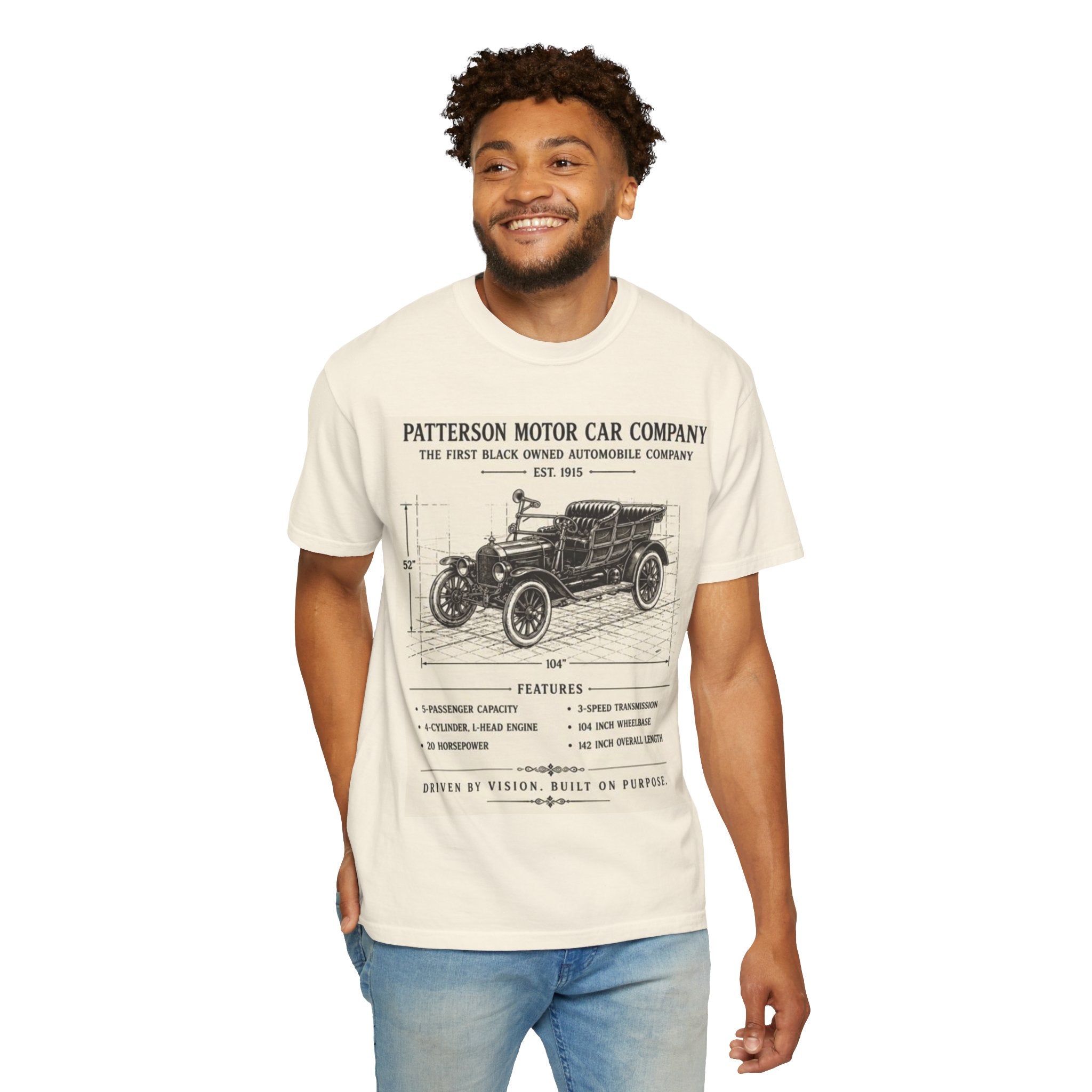 Patterson Motor Car Co. 1915 Blueprint Tee