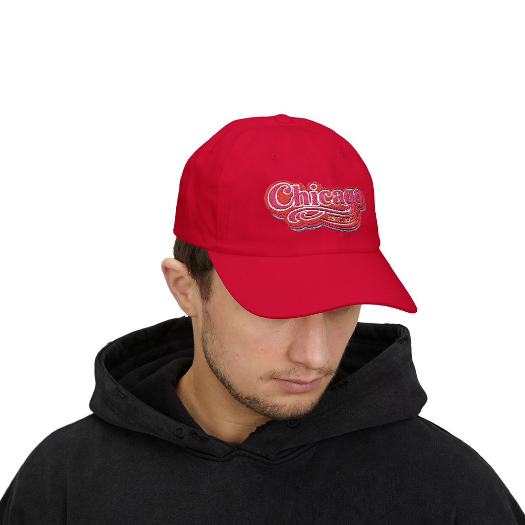 Chicago Retro Script Dad Hat
