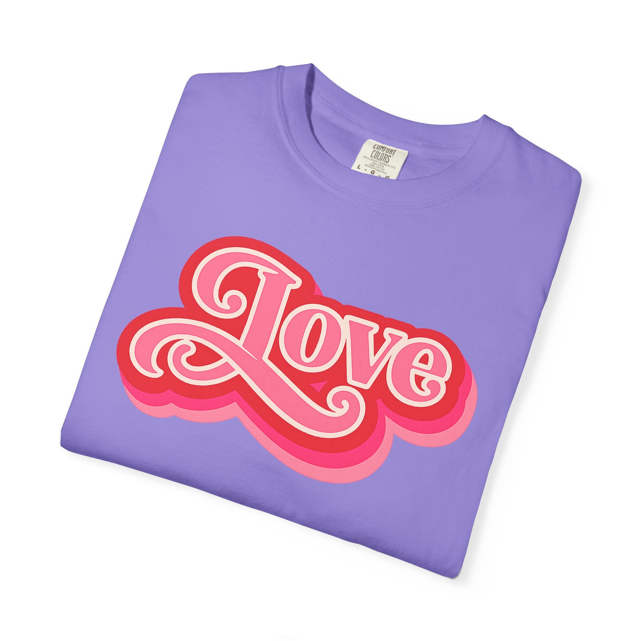 Love Retro Script Tee