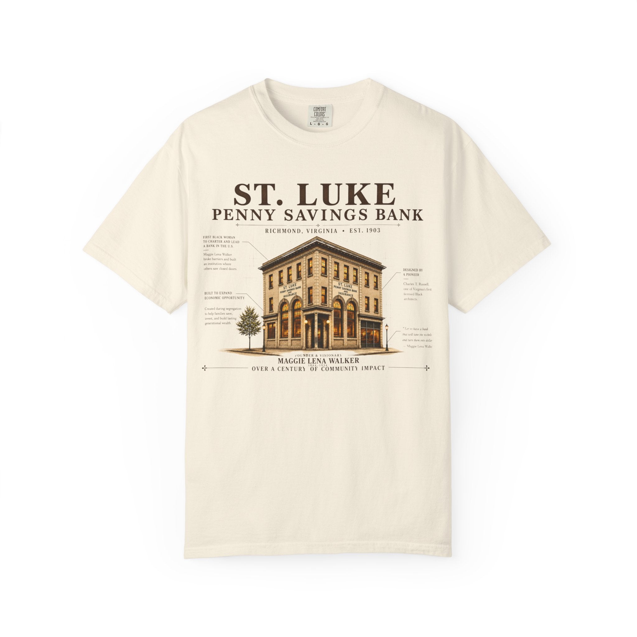 St. Luke Penny Savings Bank Blueprint Tee