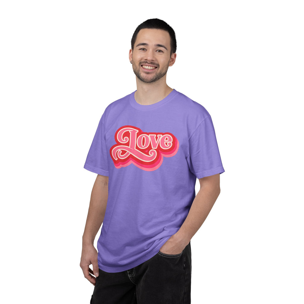 Love Retro Script Tee