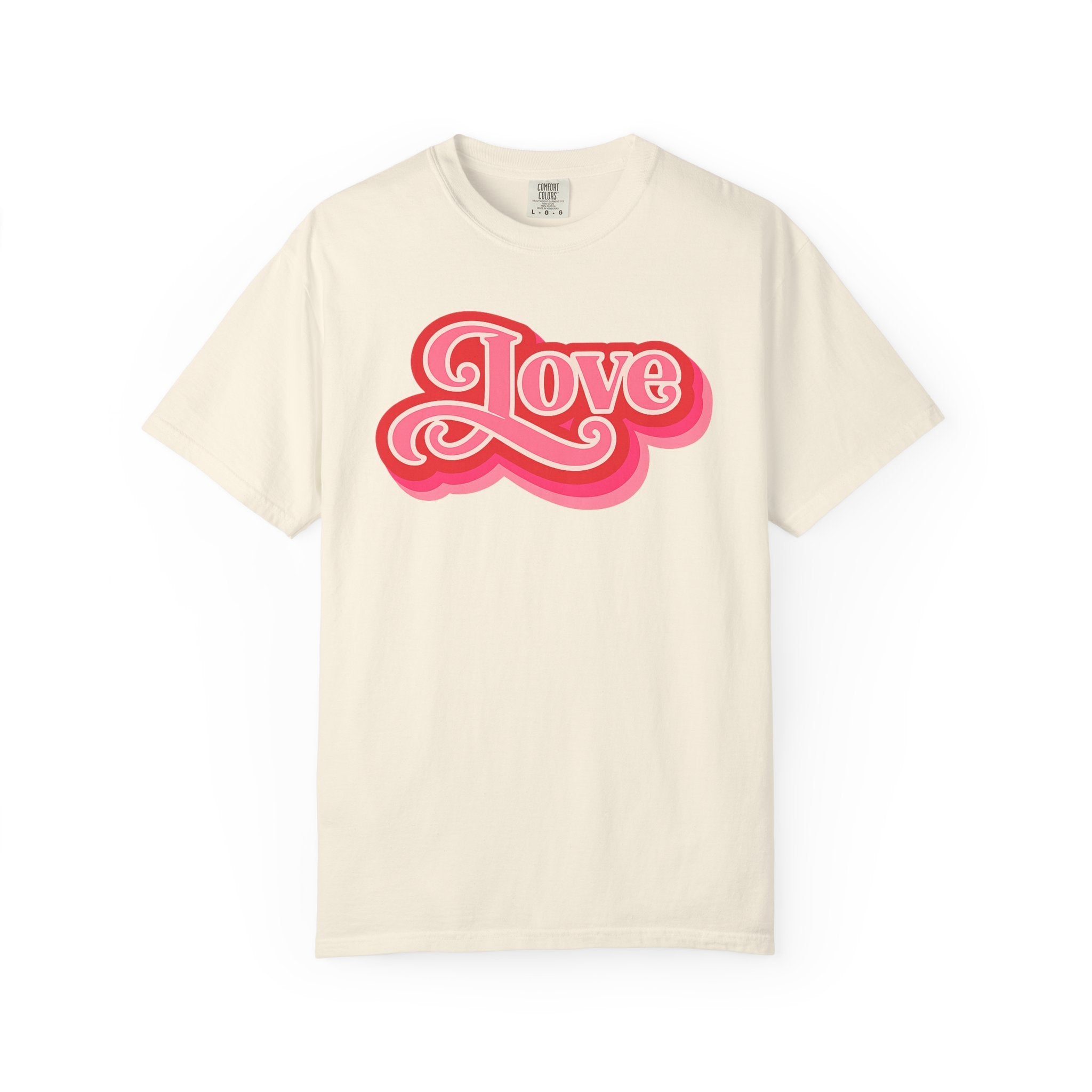 Love Retro Script Tee