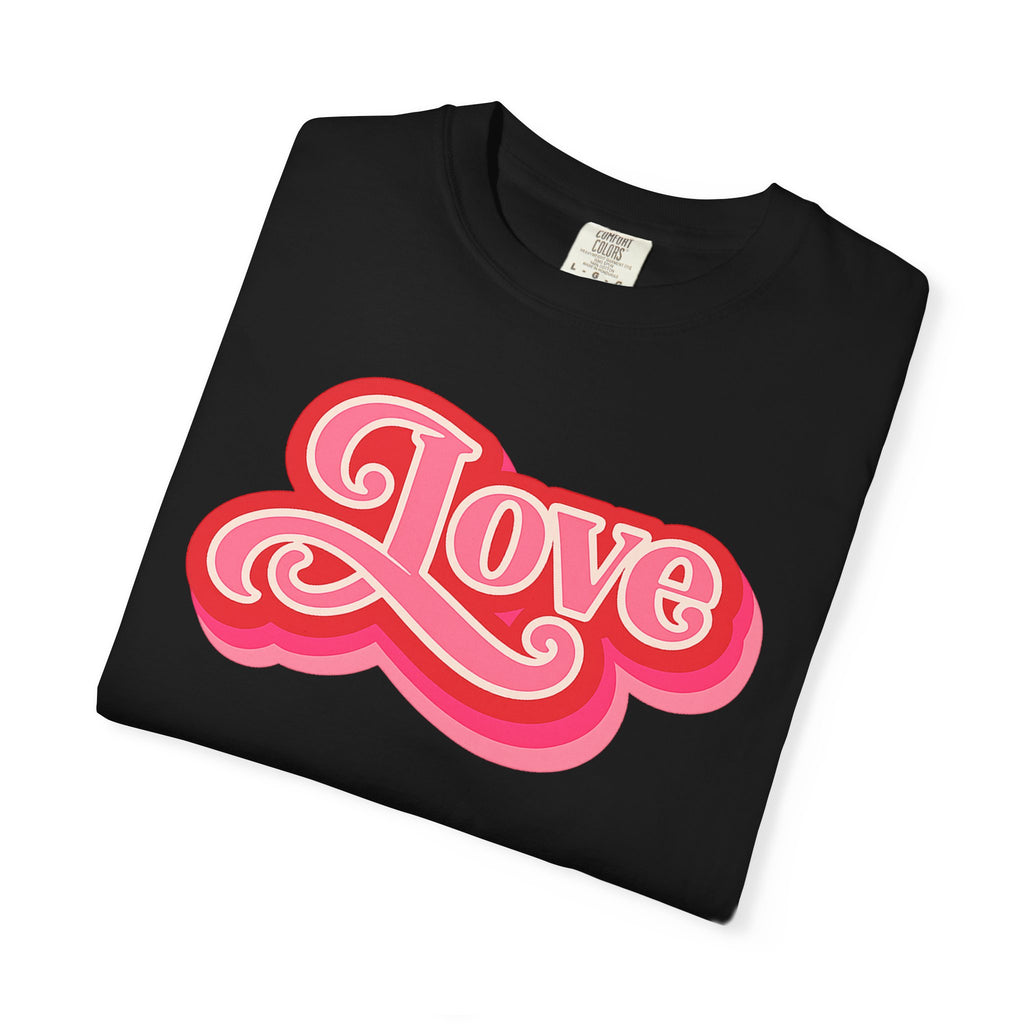 Love Retro Script Tee