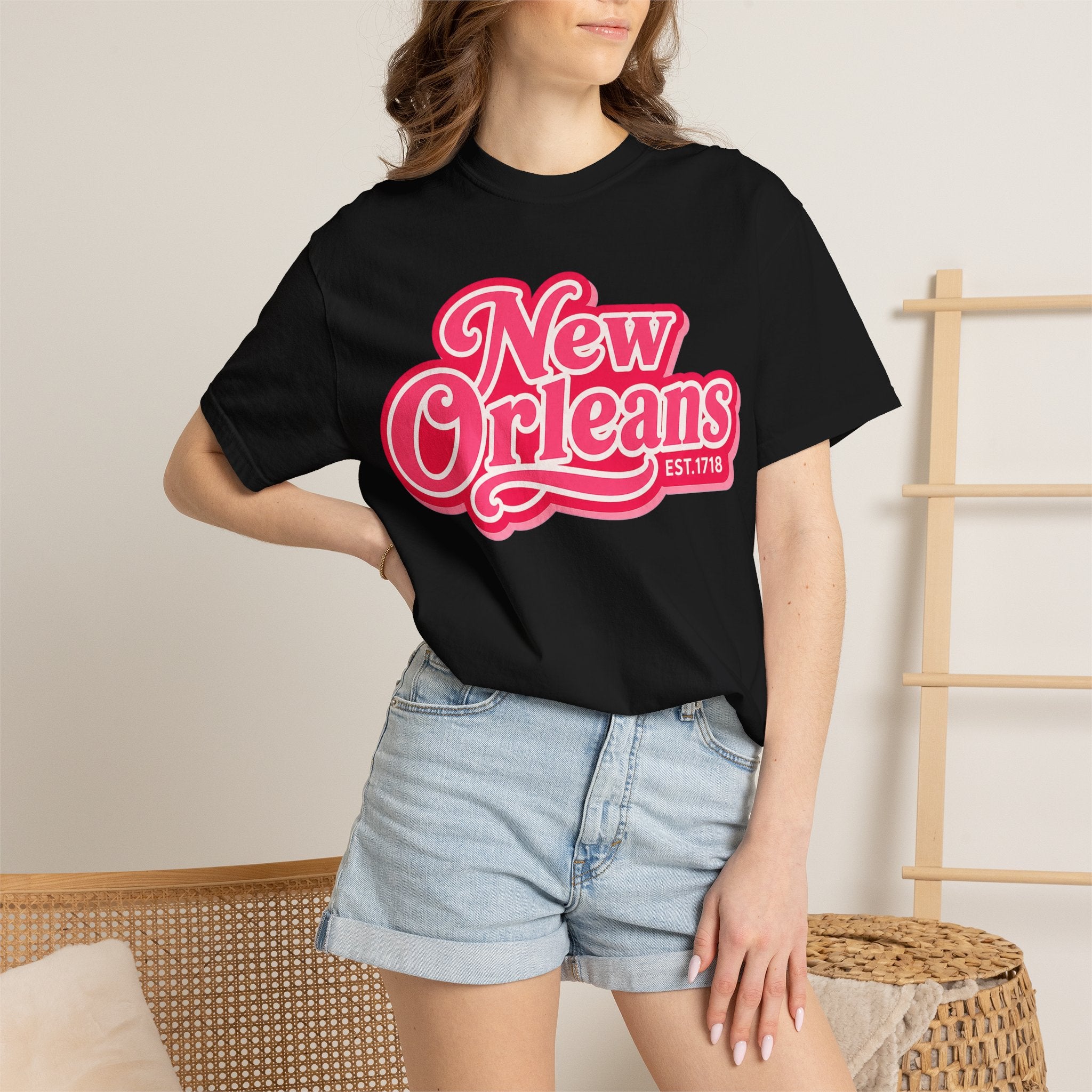 New Orleans Retro Script Tee