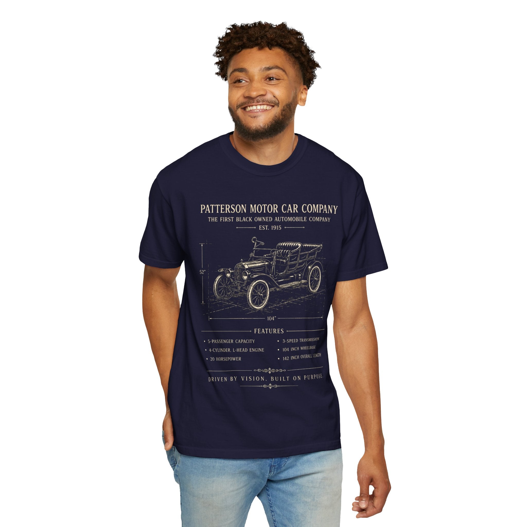 Patterson Motor Car Co. 1915 Blueprint Tee