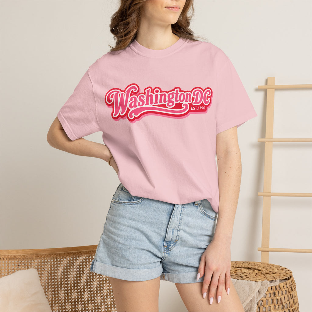 Washington DC Retro Script Tee