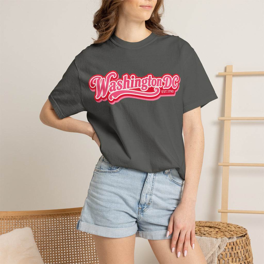 Washington DC Retro Script Tee
