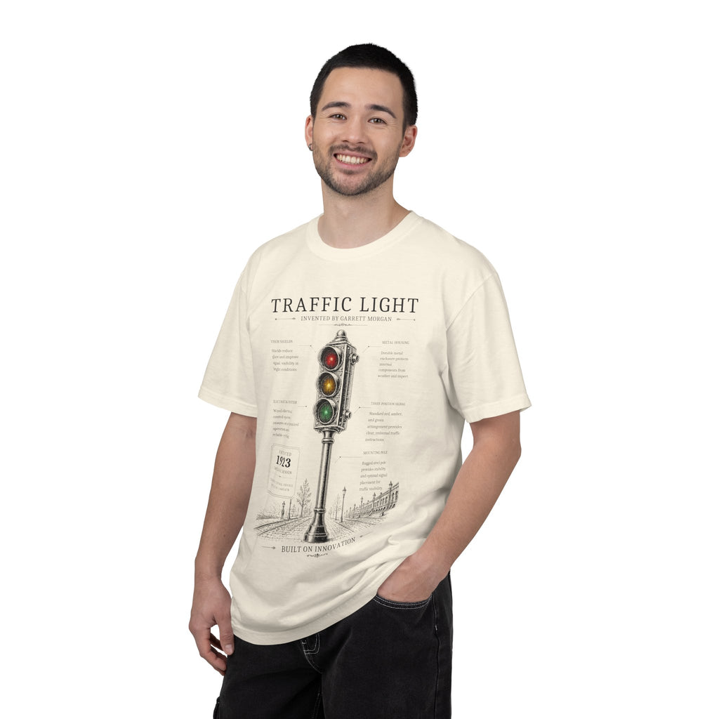 Garrett Morgan Traffic Light Blueprint Tee