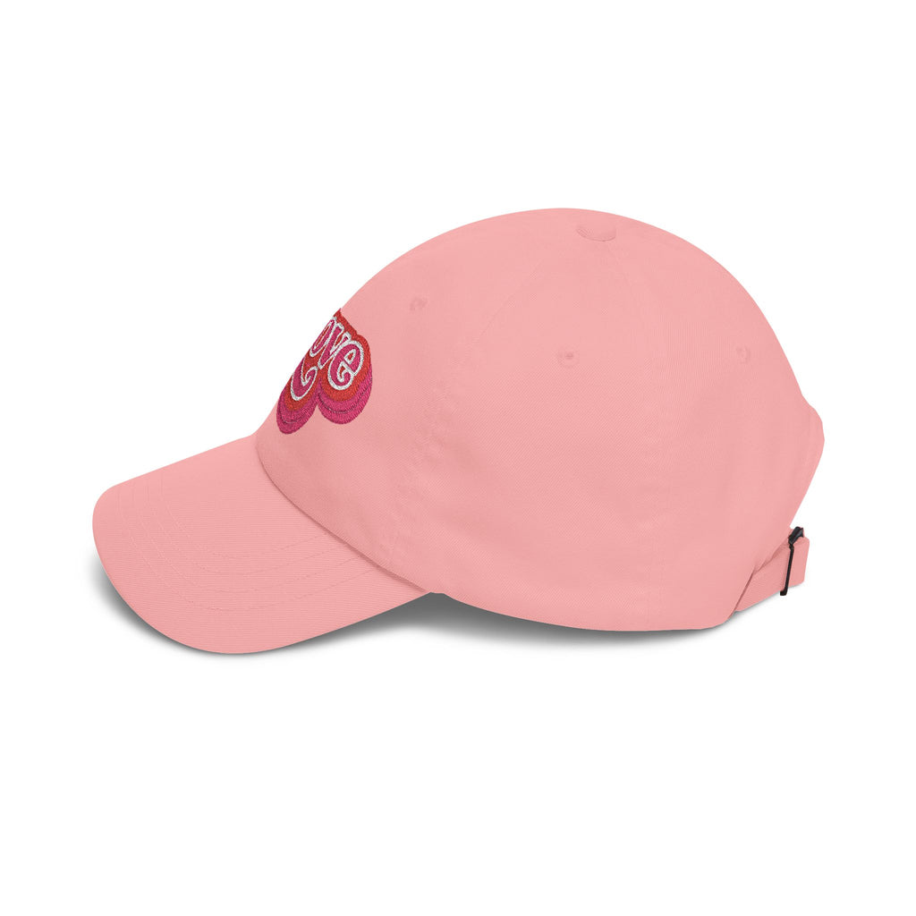 Love Retro Script Dad Hat