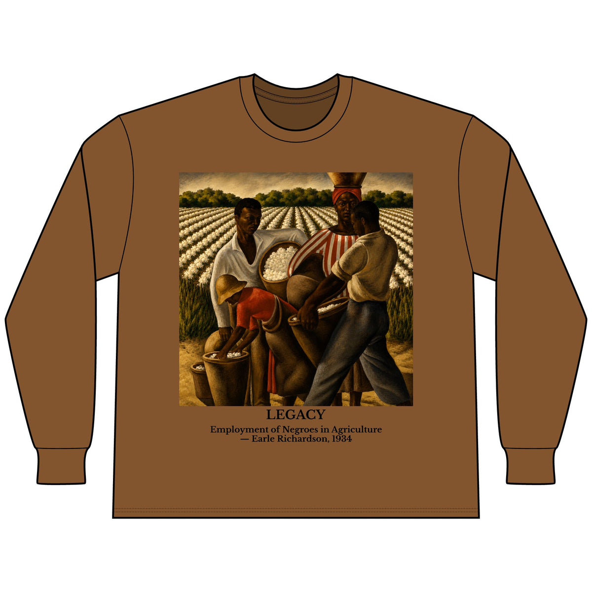 Employment of Negroes in Agriculture | Art Series Long Sleeve