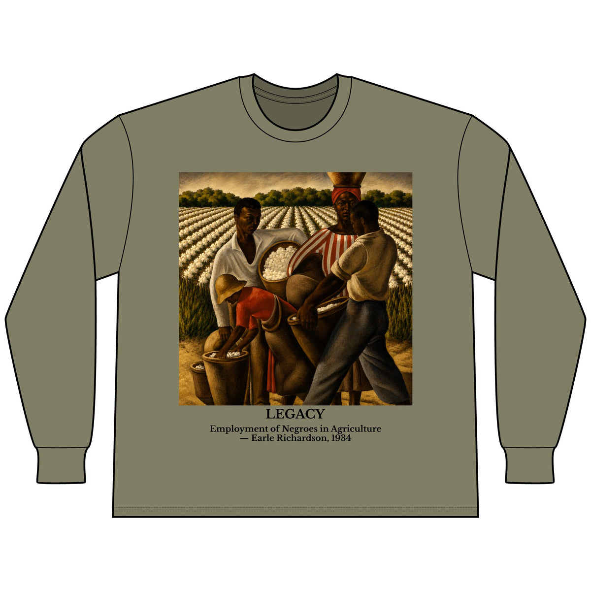 Employment of Negroes in Agriculture | Art Series Long Sleeve