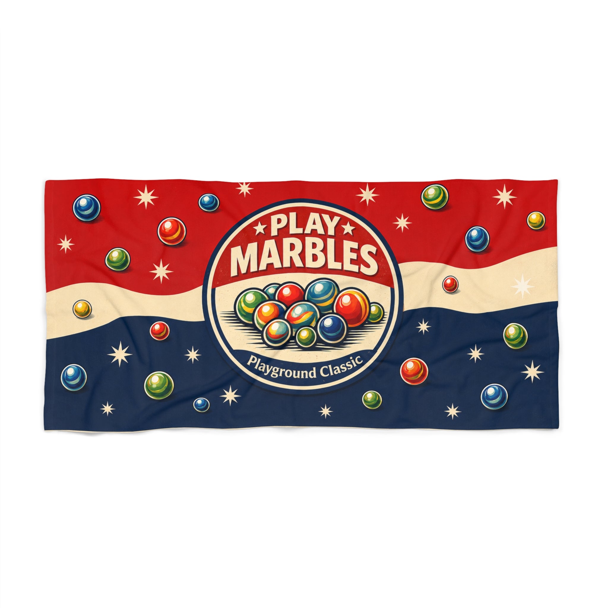 Play Marbles Playground Classic Beach Towel