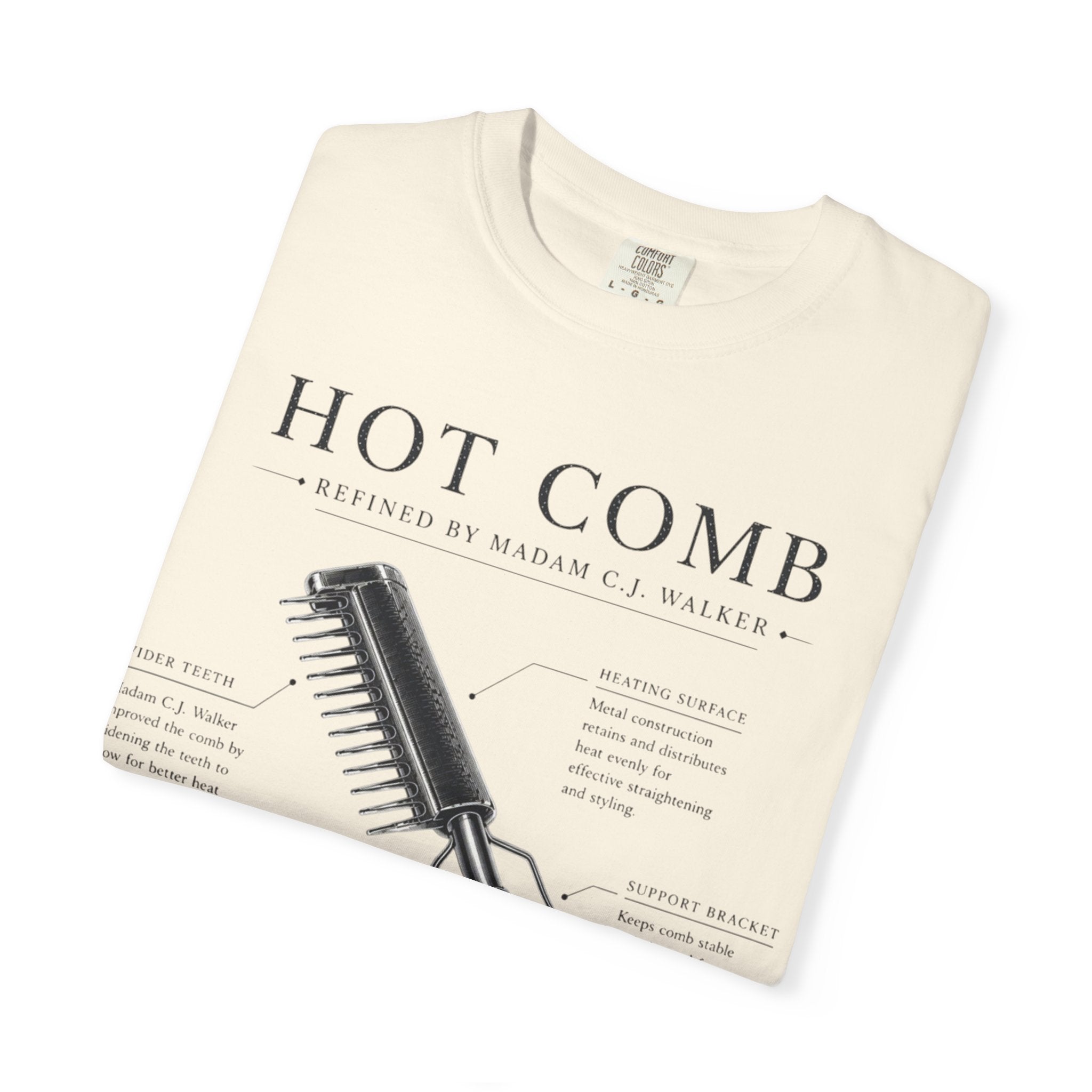 Madam C.J. Walker Hot Comb Blueprint Tee