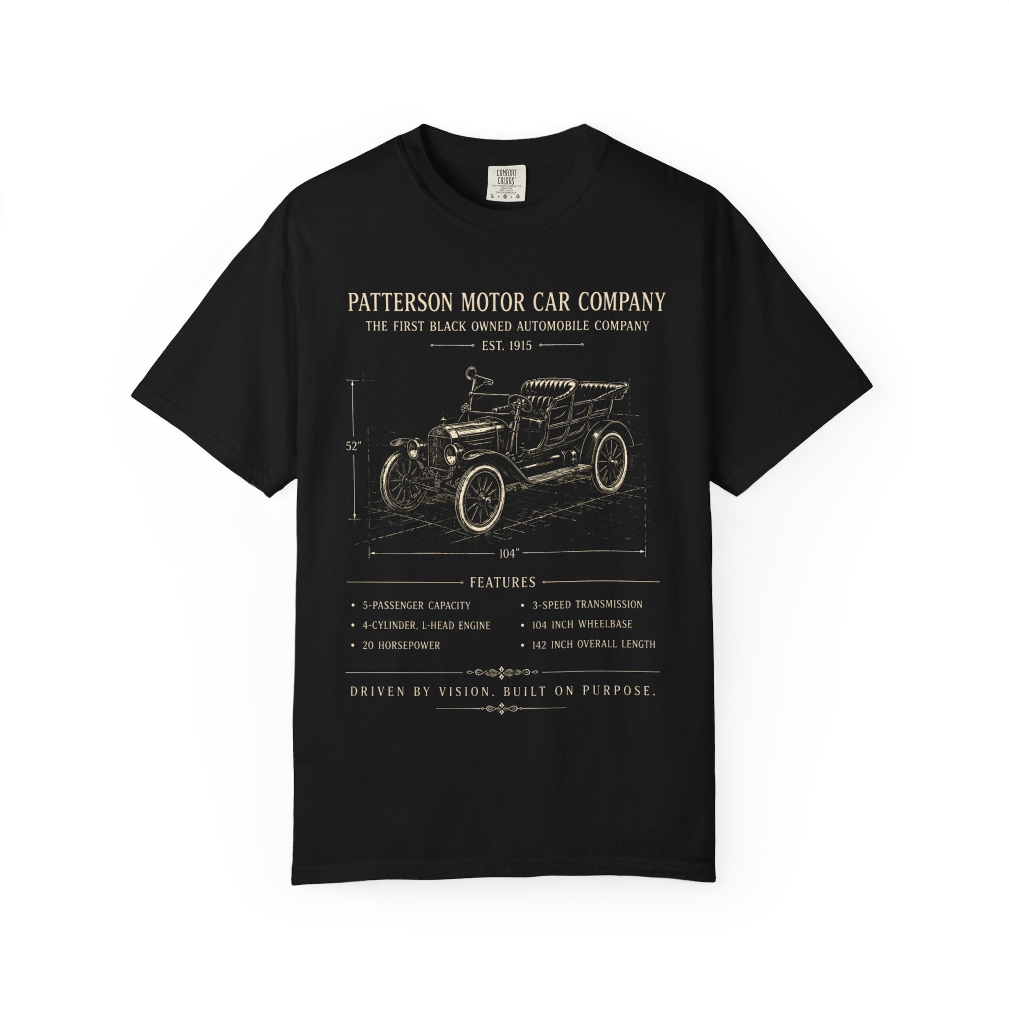 Patterson Motor Car Co. 1915 Blueprint Tee