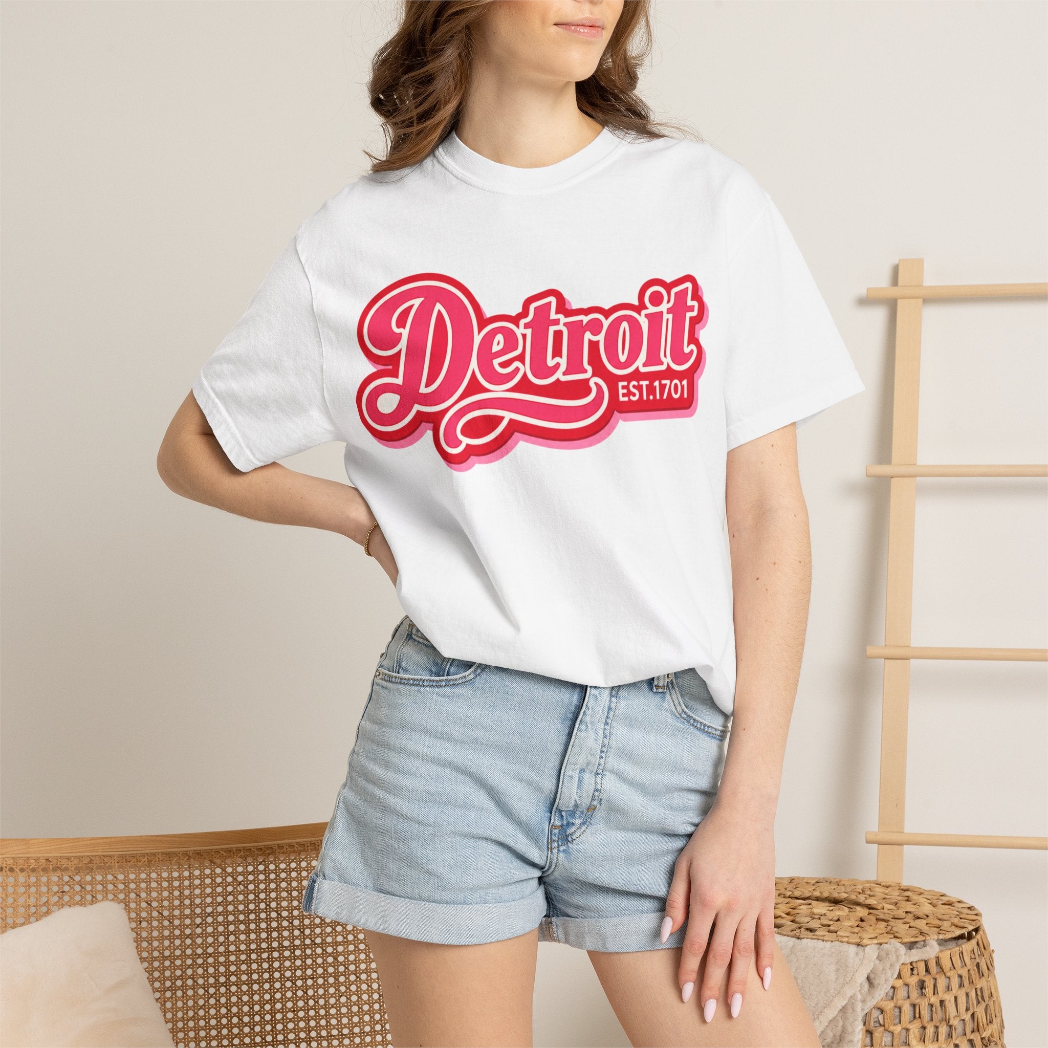 Detroit Retro Script Tee