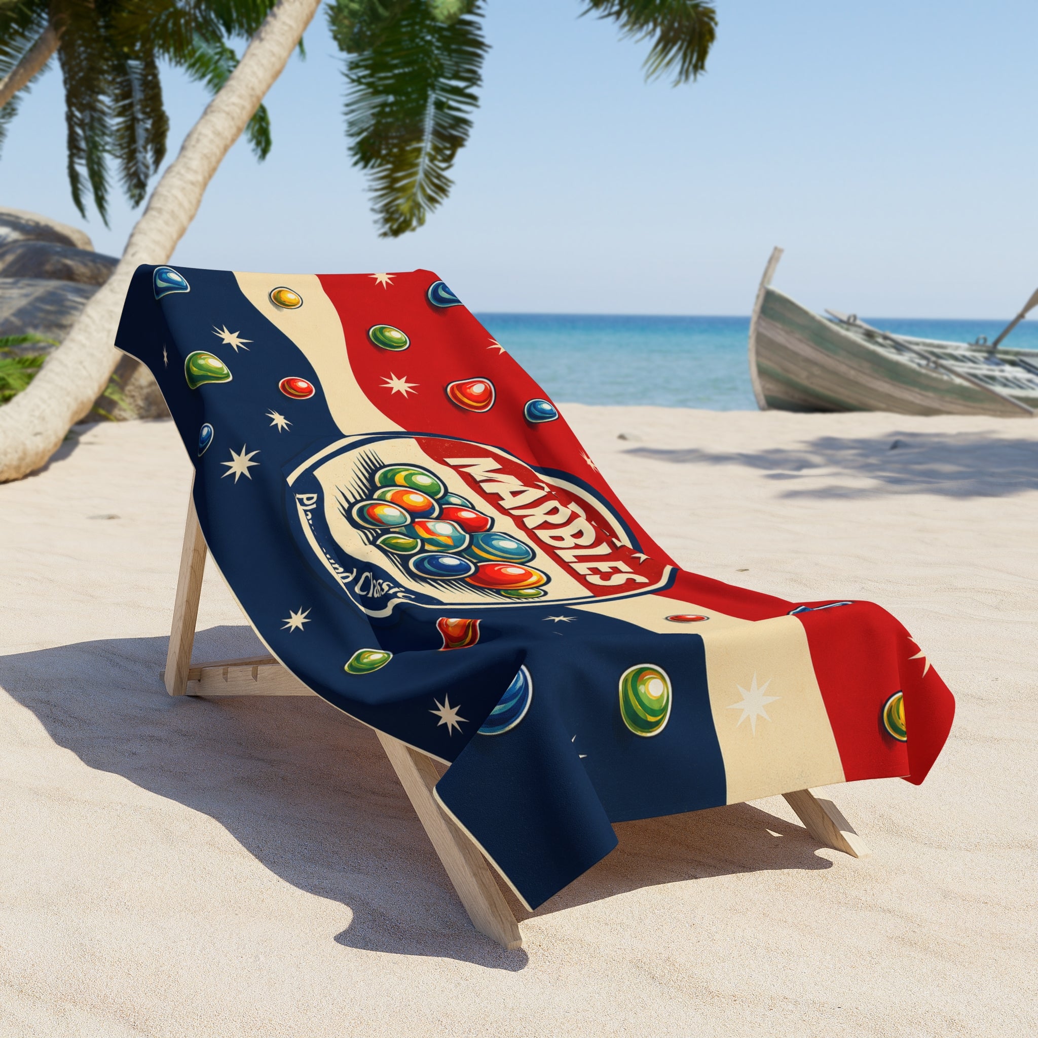 Play Marbles Playground Classic Beach Towel