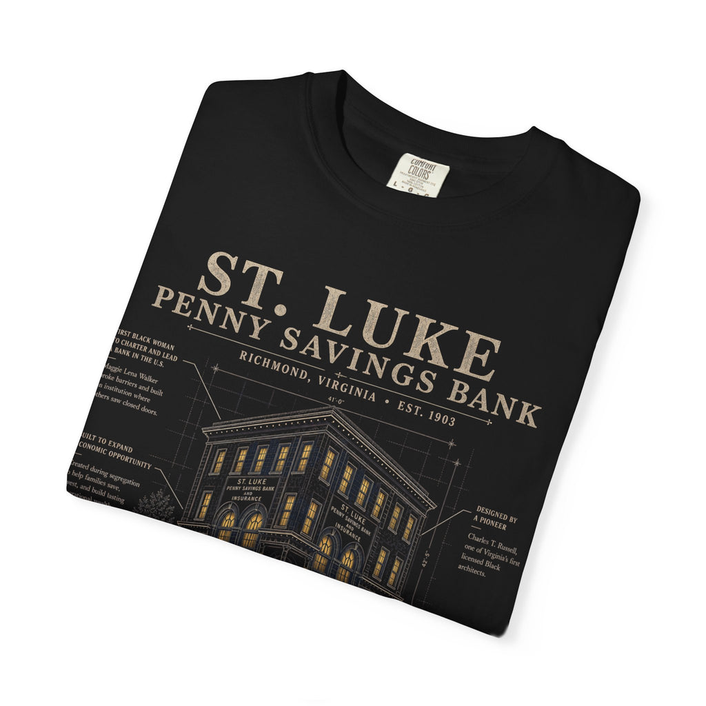 St. Luke Penny Savings Bank Blueprint Tee