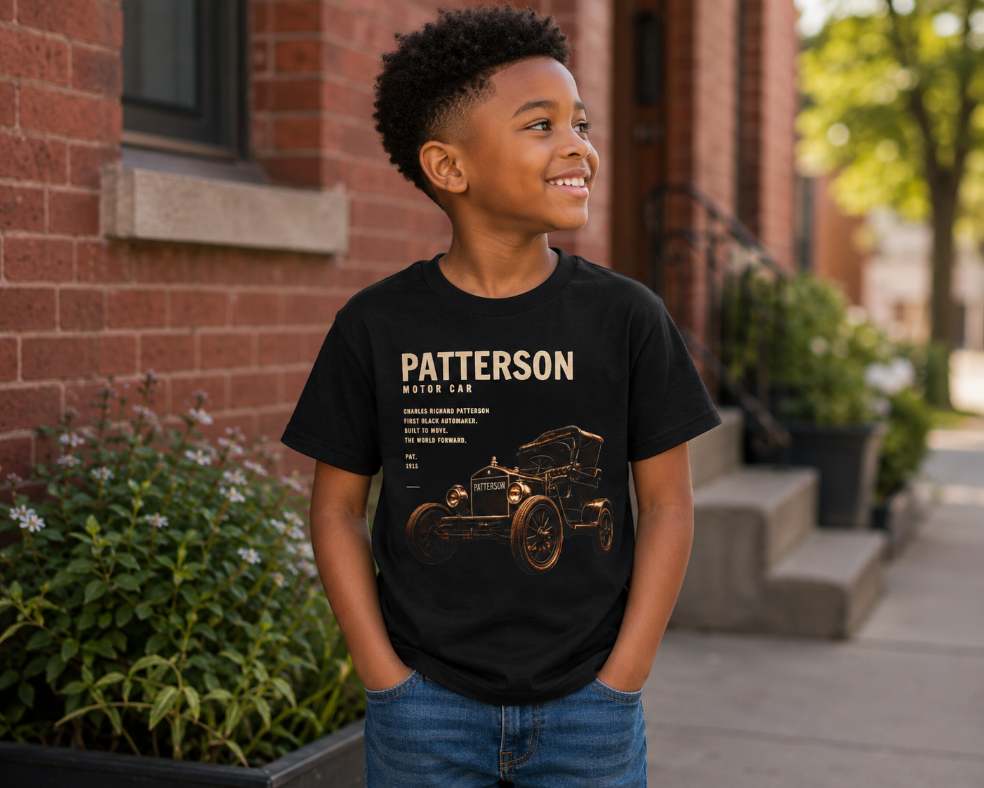 Patterson Motor Car Co. Youth Blueprint Tee