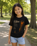 Lewis Latimer Light Bulb Filament Youth Blueprint Tee
