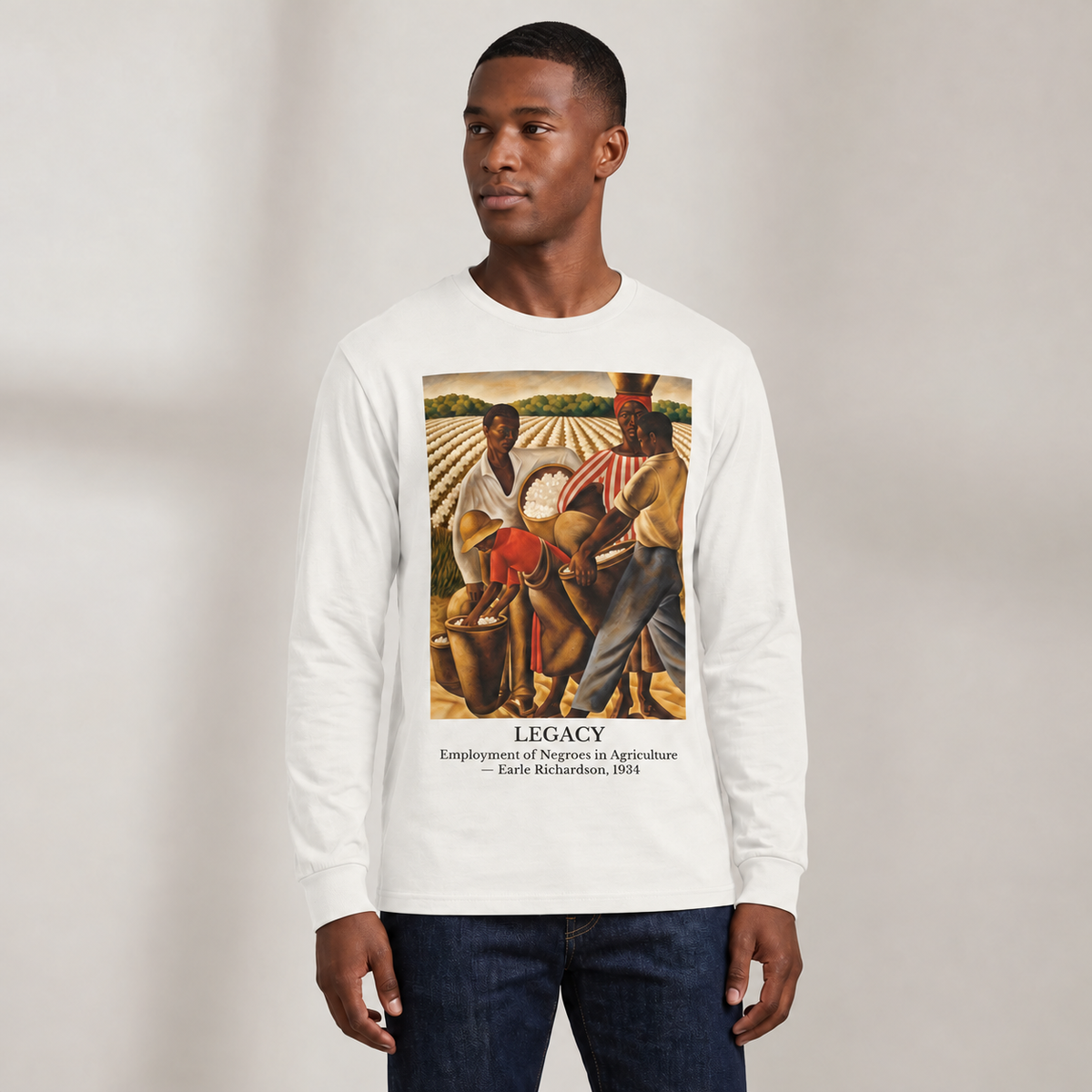 Employment of Negroes in Agriculture | Art Series Long Sleeve