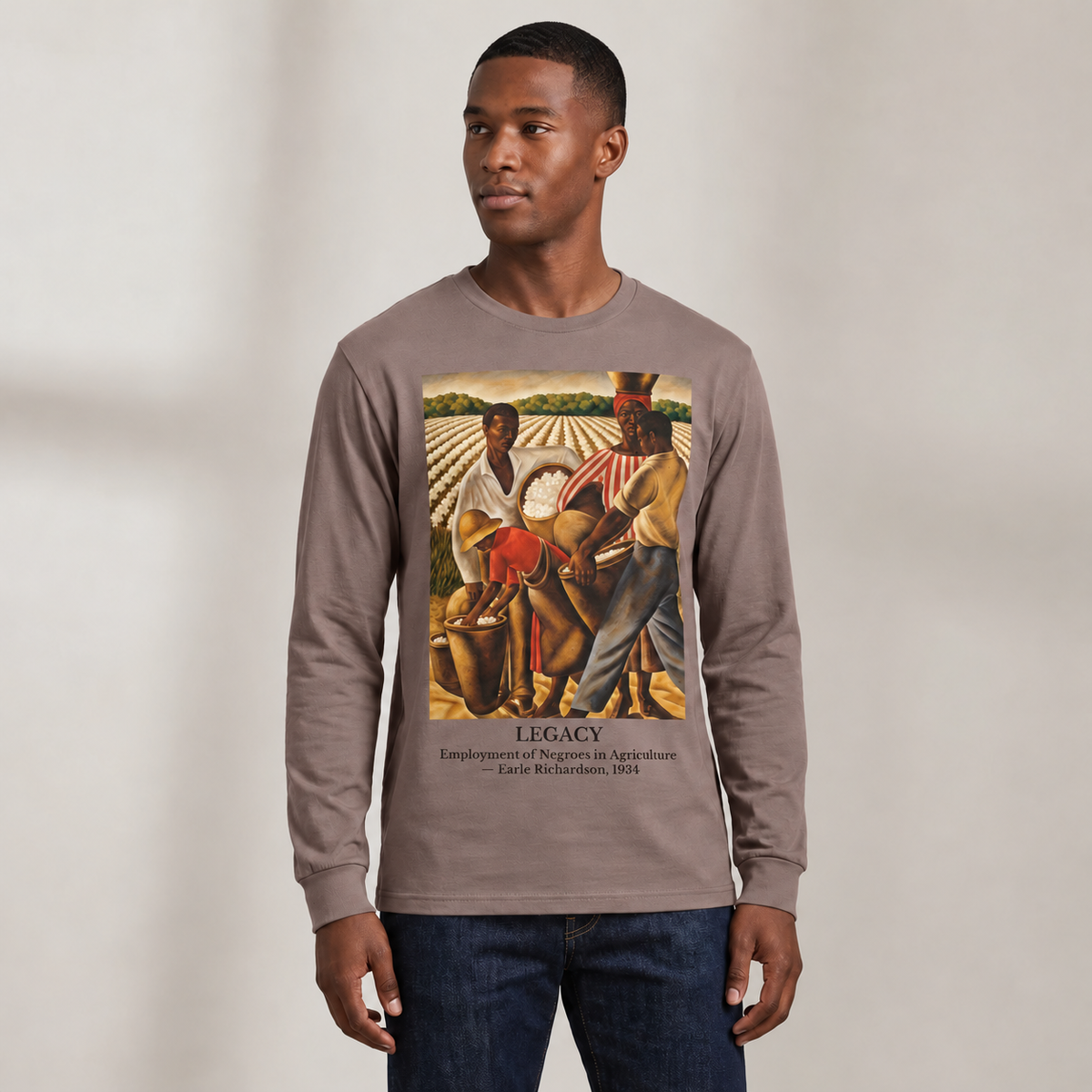 Employment of Negroes in Agriculture | Art Series Long Sleeve