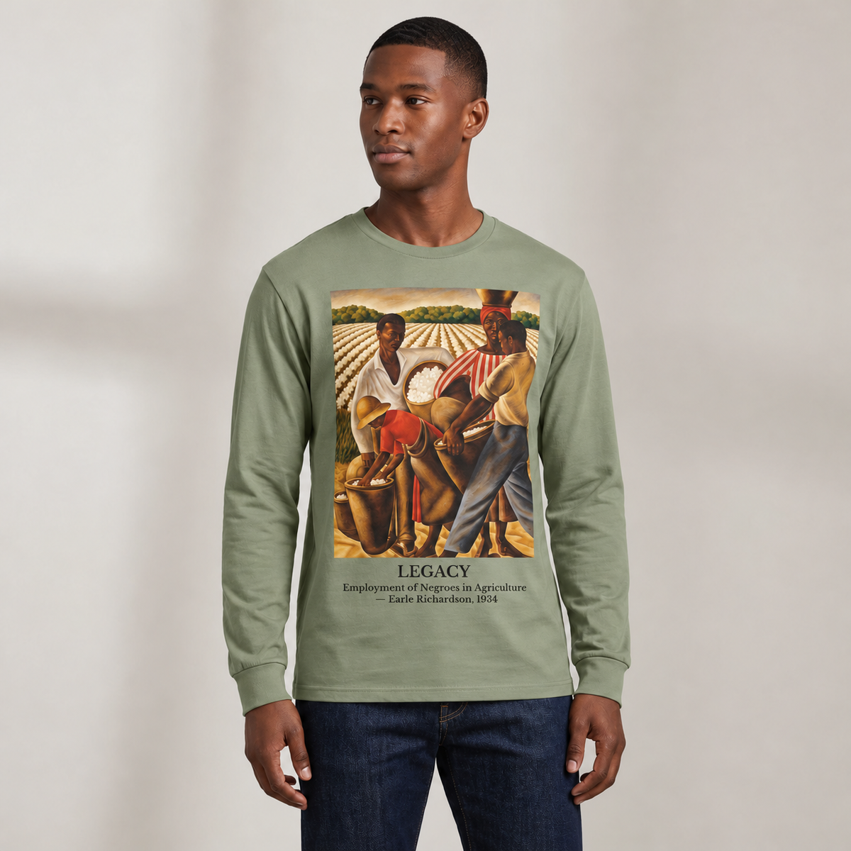 Employment of Negroes in Agriculture | Art Series Long Sleeve