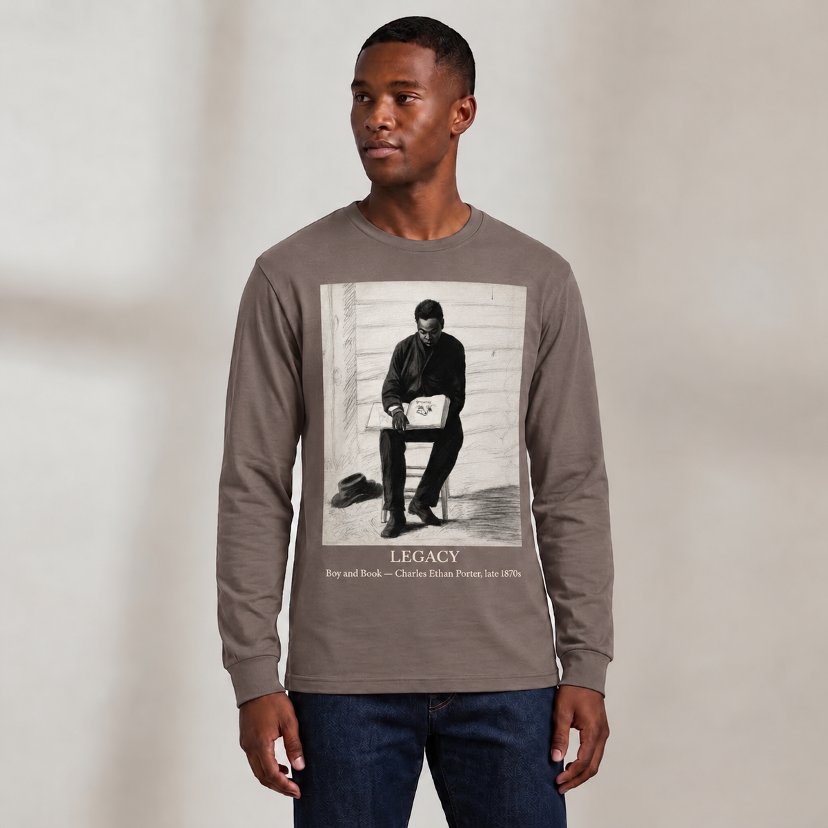 Boy and Book | Art Series Long Sleeve