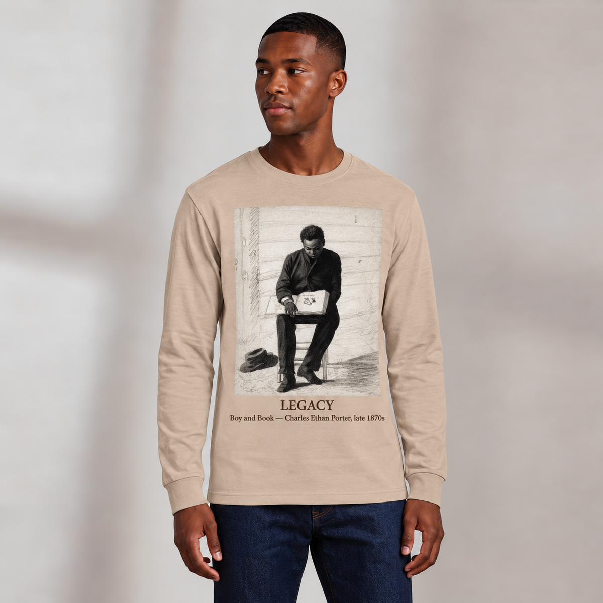 Boy and Book | Art Series Long Sleeve