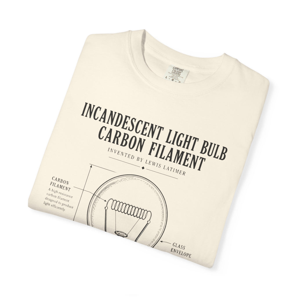 Lewis Latimer Carbon Filament Blueprint Tee