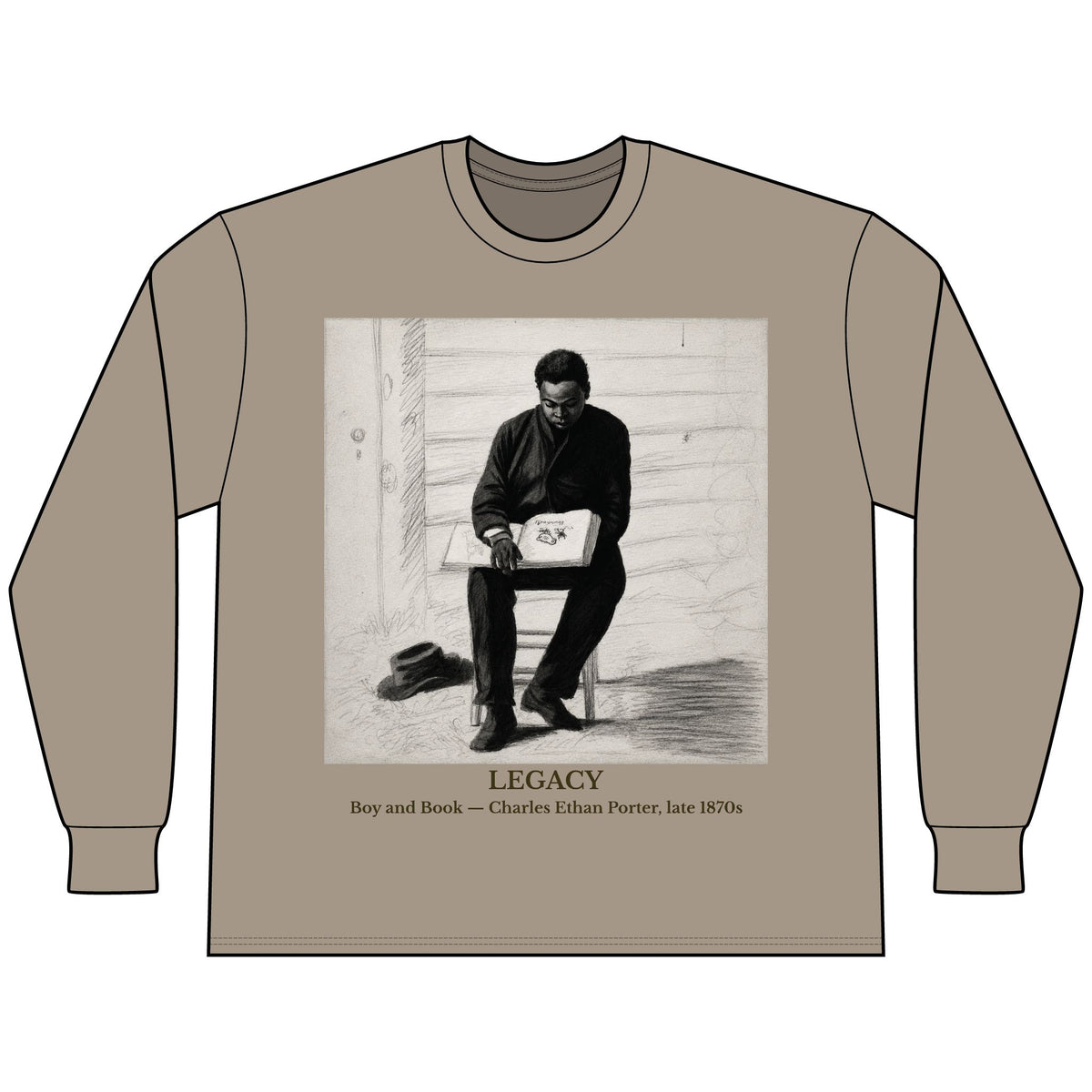 Boy and Book | Art Series Long Sleeve