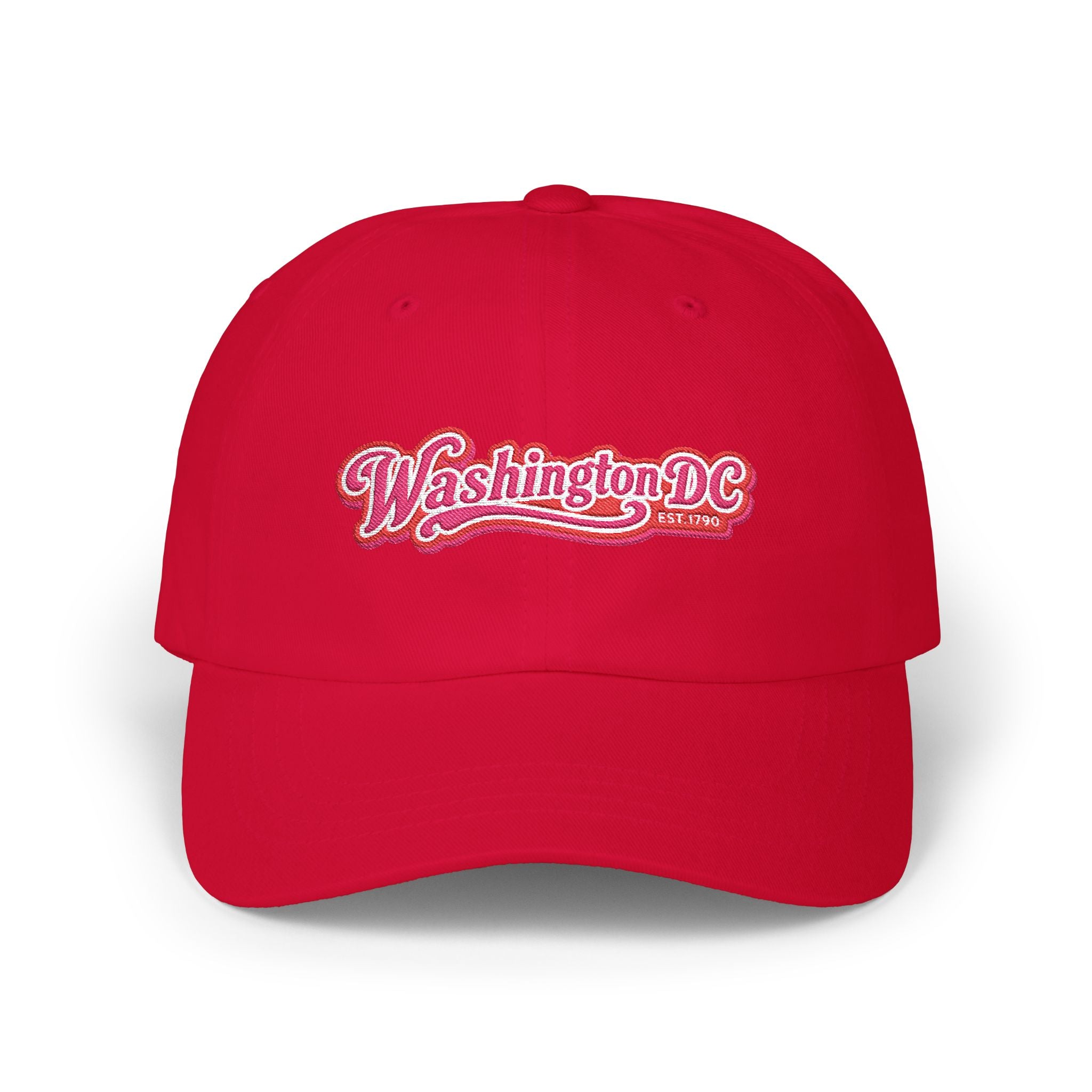 Washington DC Retro Script Dad Hat