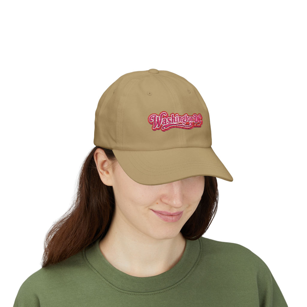 Washington DC Retro Script Dad Hat