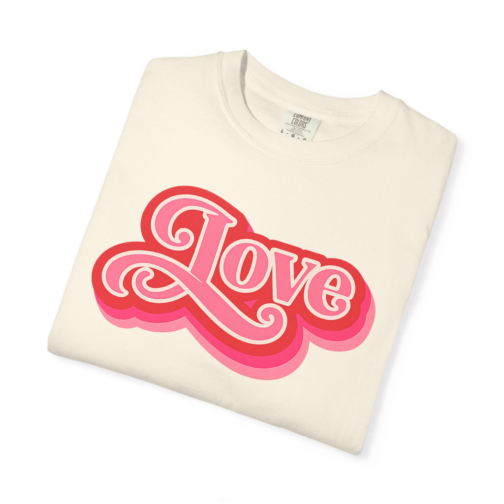 Love Retro Script Tee