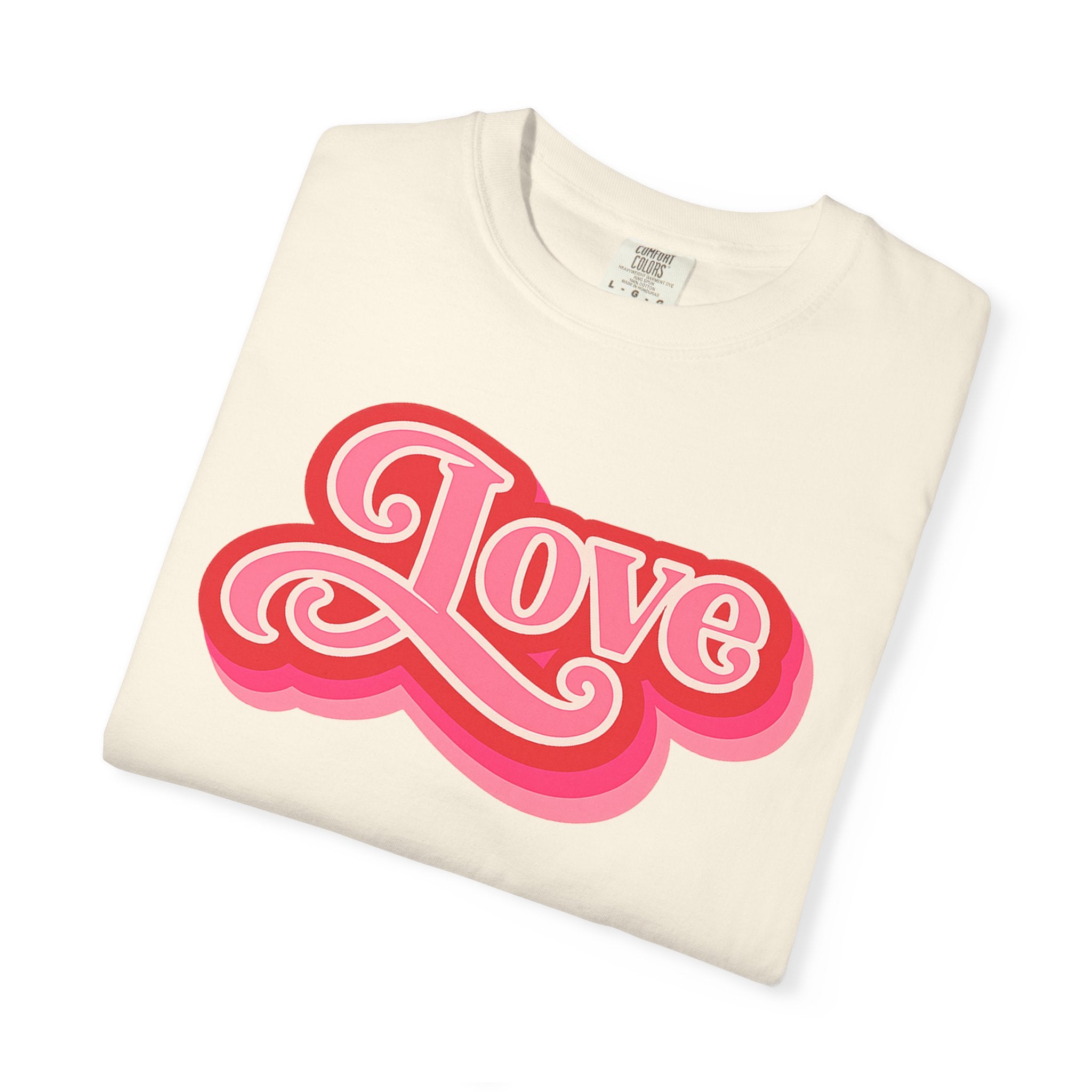 Love Retro Script Tee
