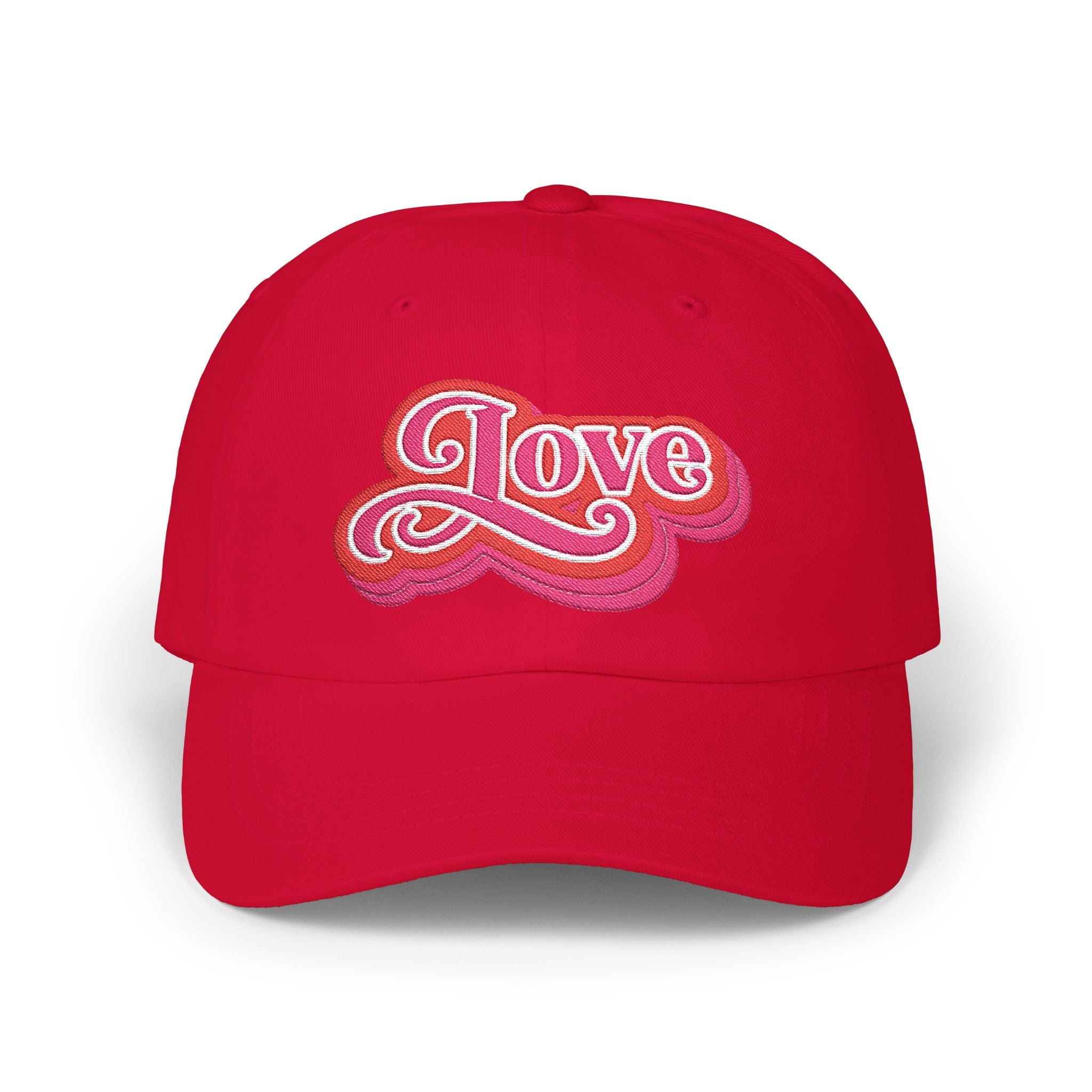 Love Retro Script Dad Hat