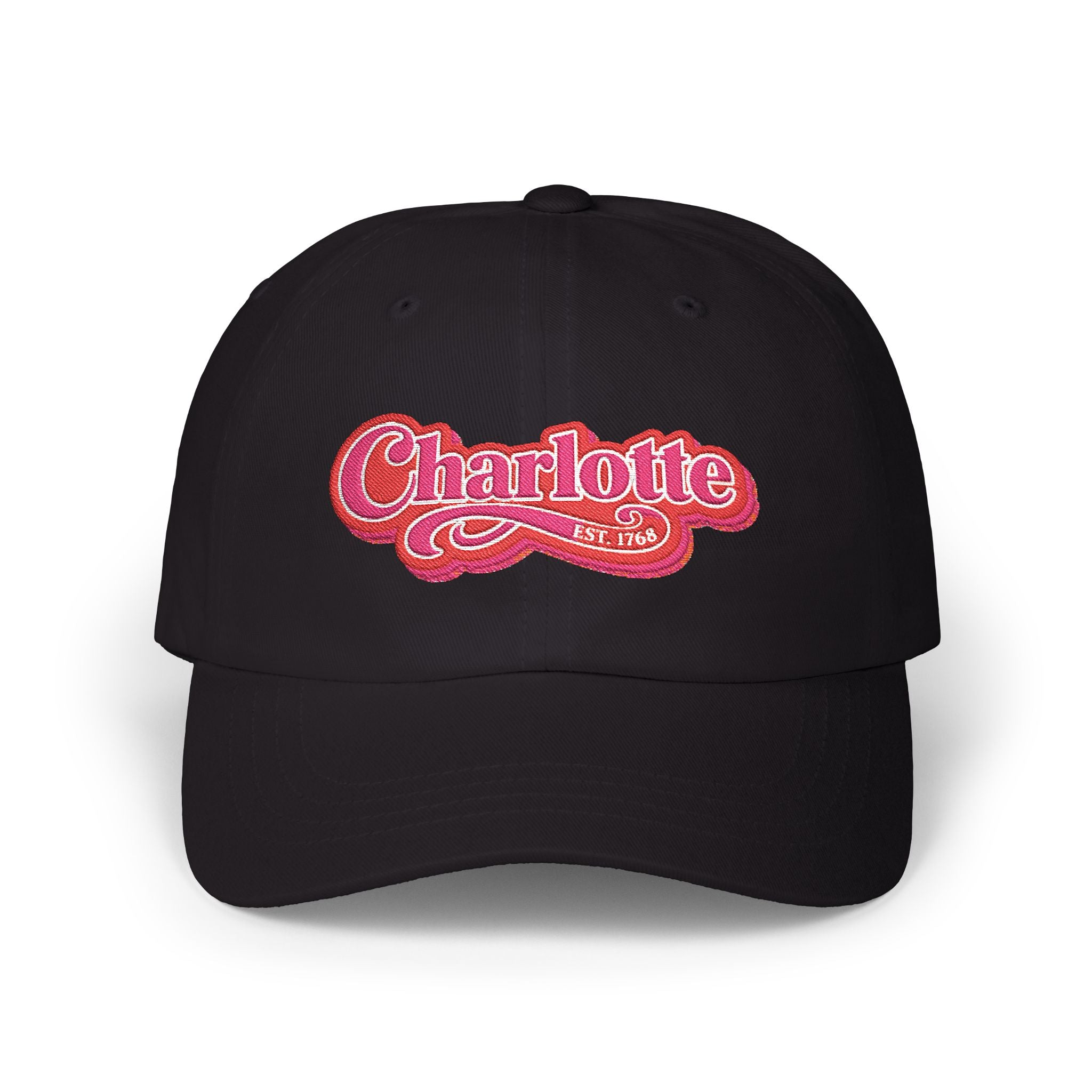 Charlotte Retro Script Dad Hat
