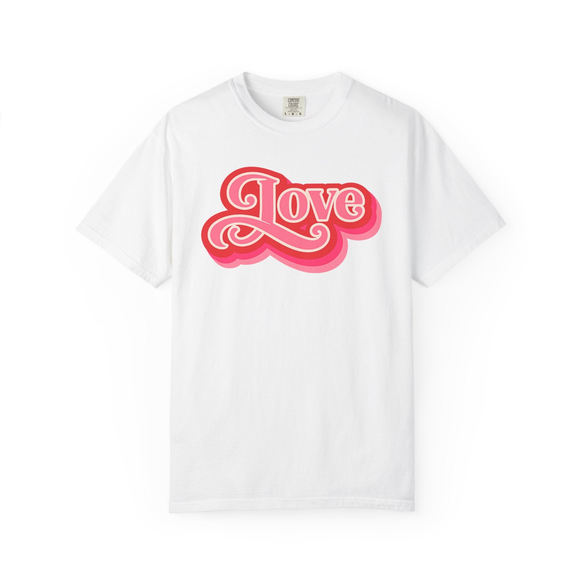 Love Retro Script Tee