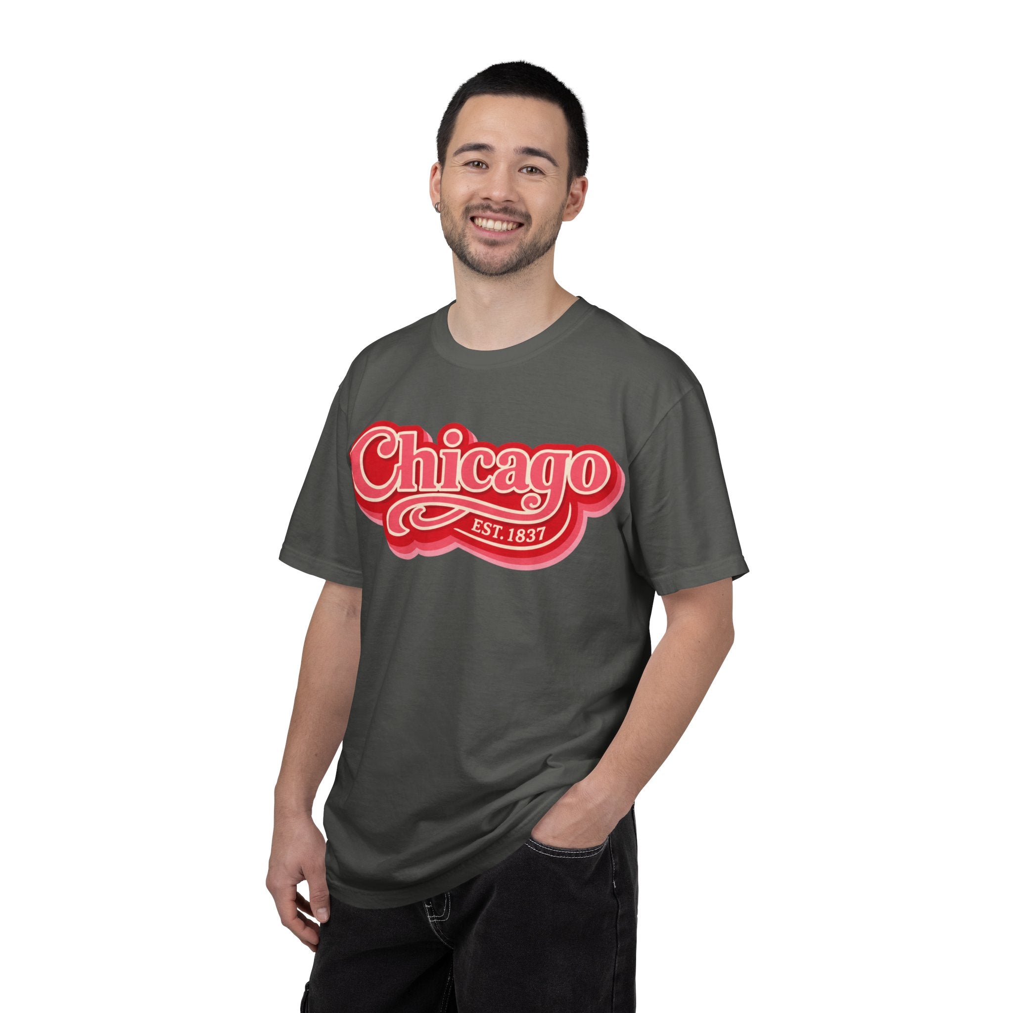 Chicago Retro Script Tee