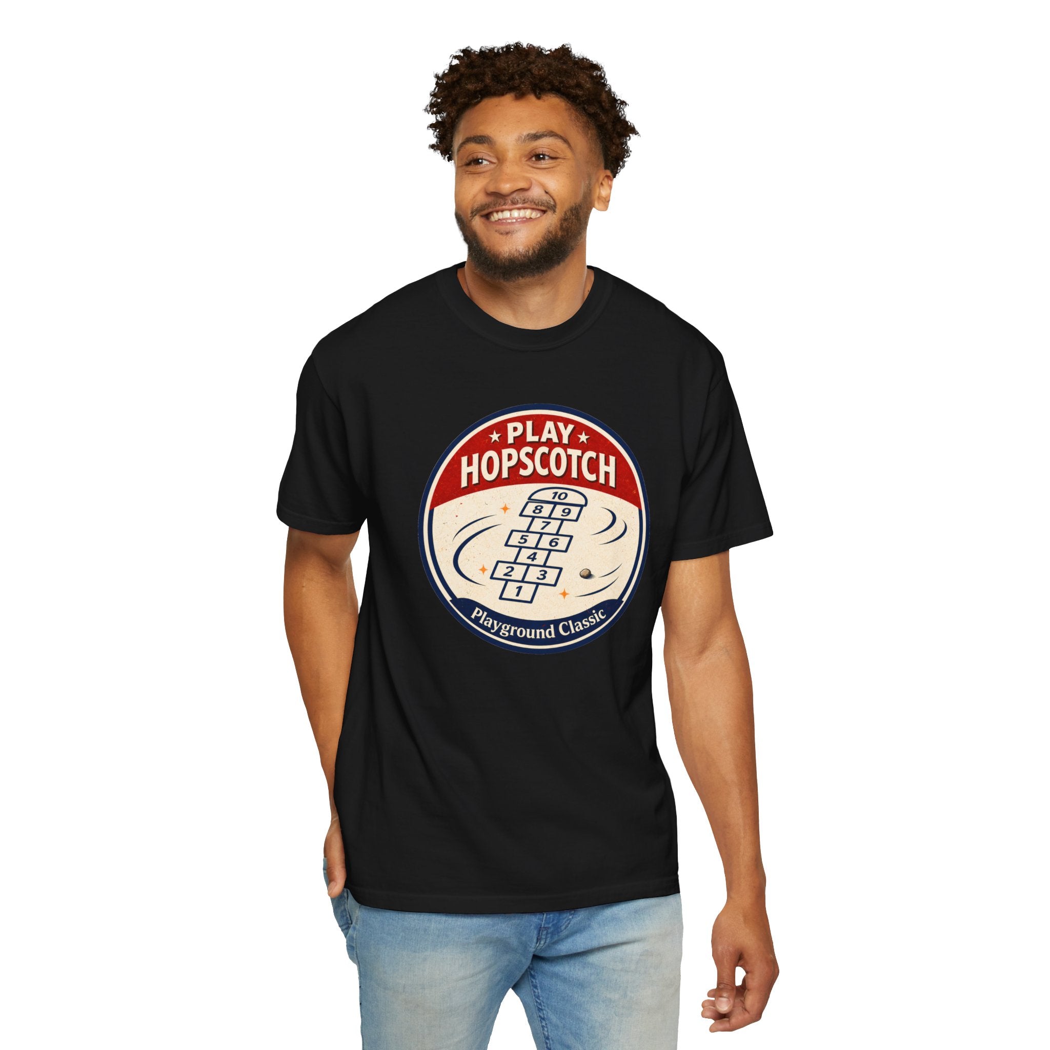 Hopscotch Retro Badge Tee