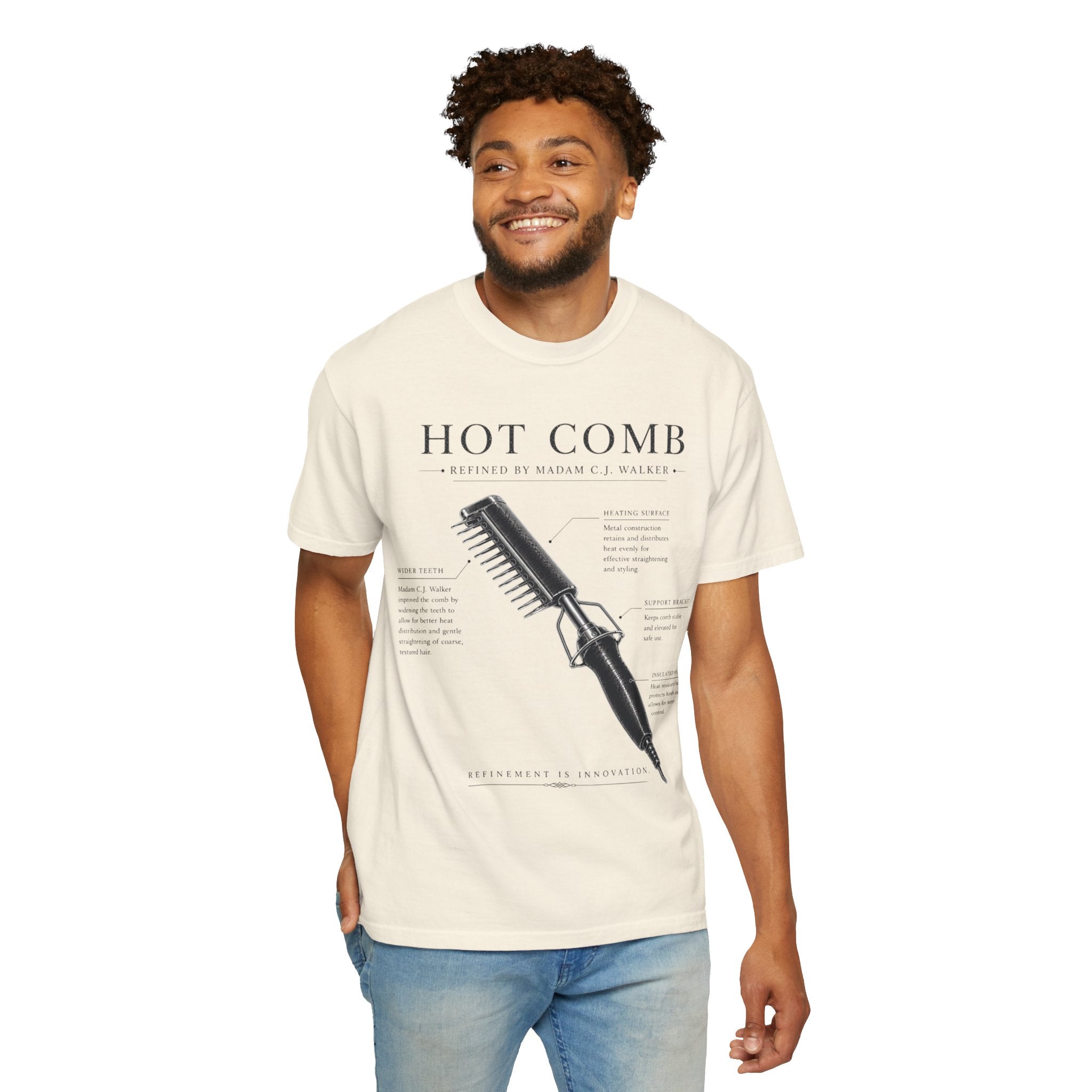 Madam C.J. Walker Hot Comb Blueprint Tee