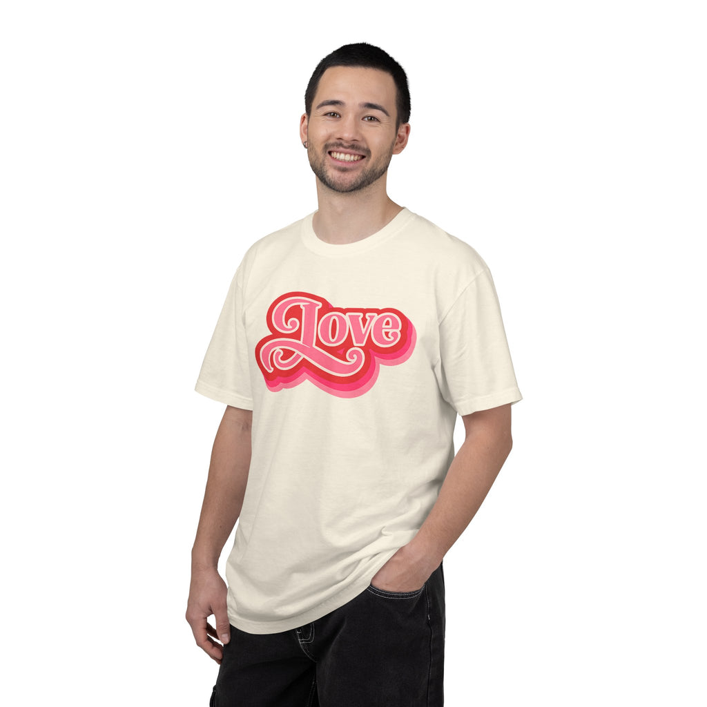 Love Retro Script Tee
