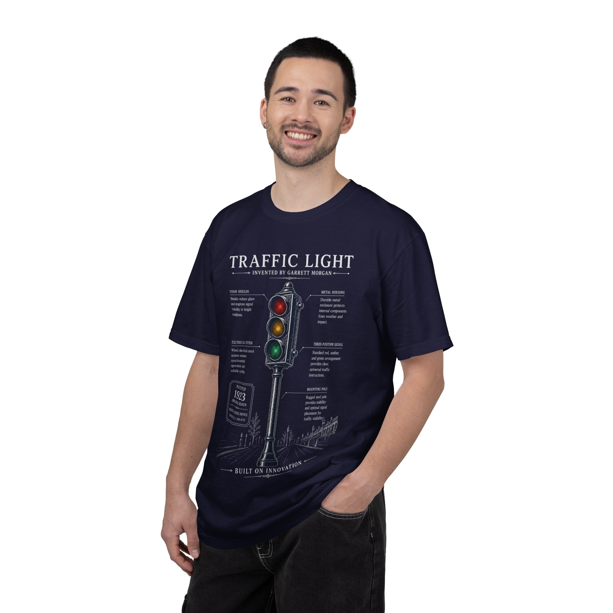 Garrett Morgan Traffic Light Blueprint Tee